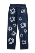 Men's Graphic Straight Leg Jeans - Hovatok