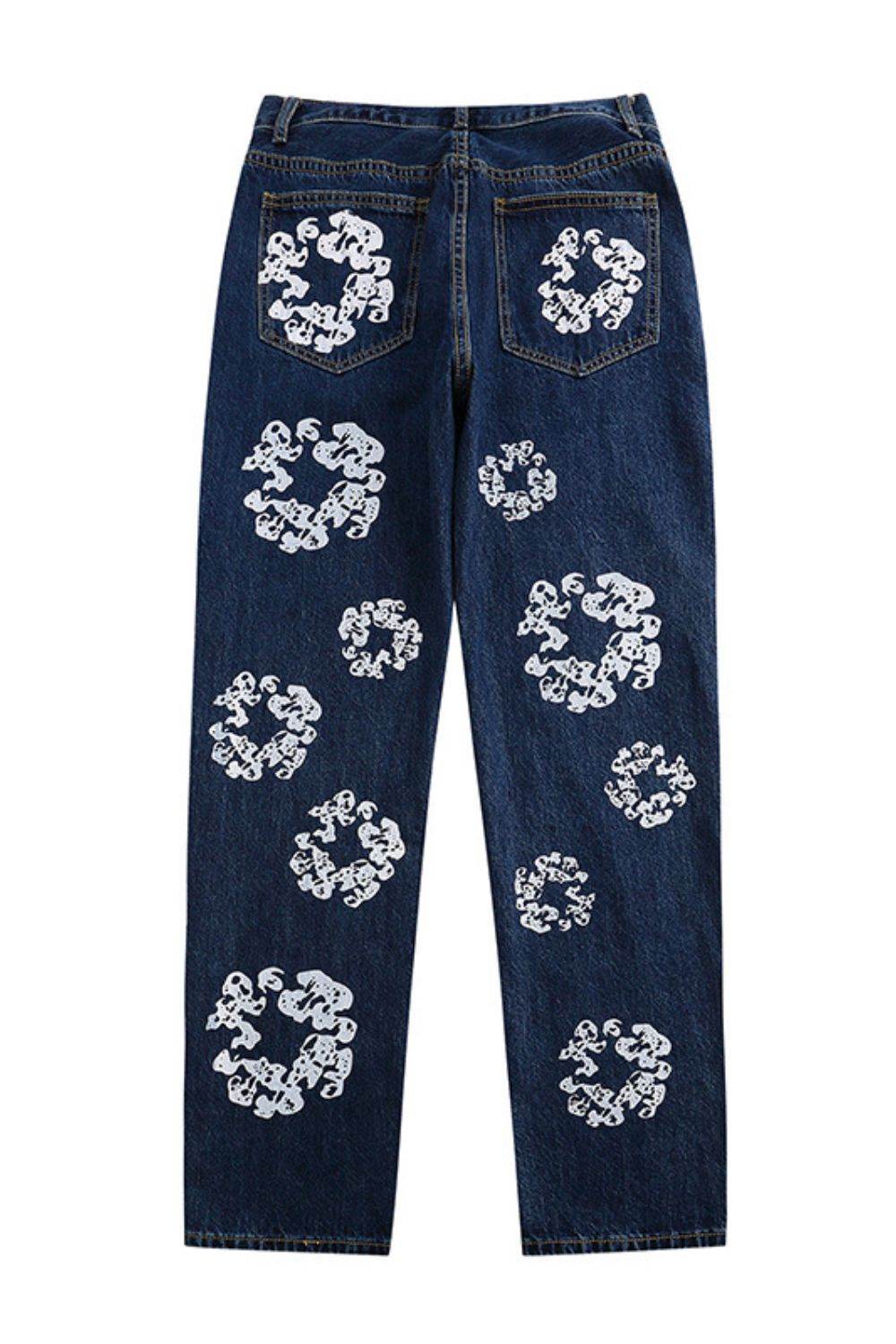 Men's Graphic Straight Leg Jeans - Hovatok