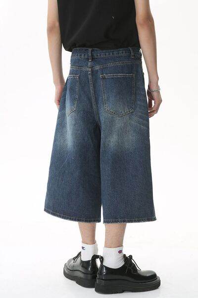 Wide Leg Cropped Jeans - Hovatok