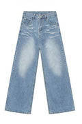 Mid Rise Wide Leg Men's Jeans with Pockets - Hovatok