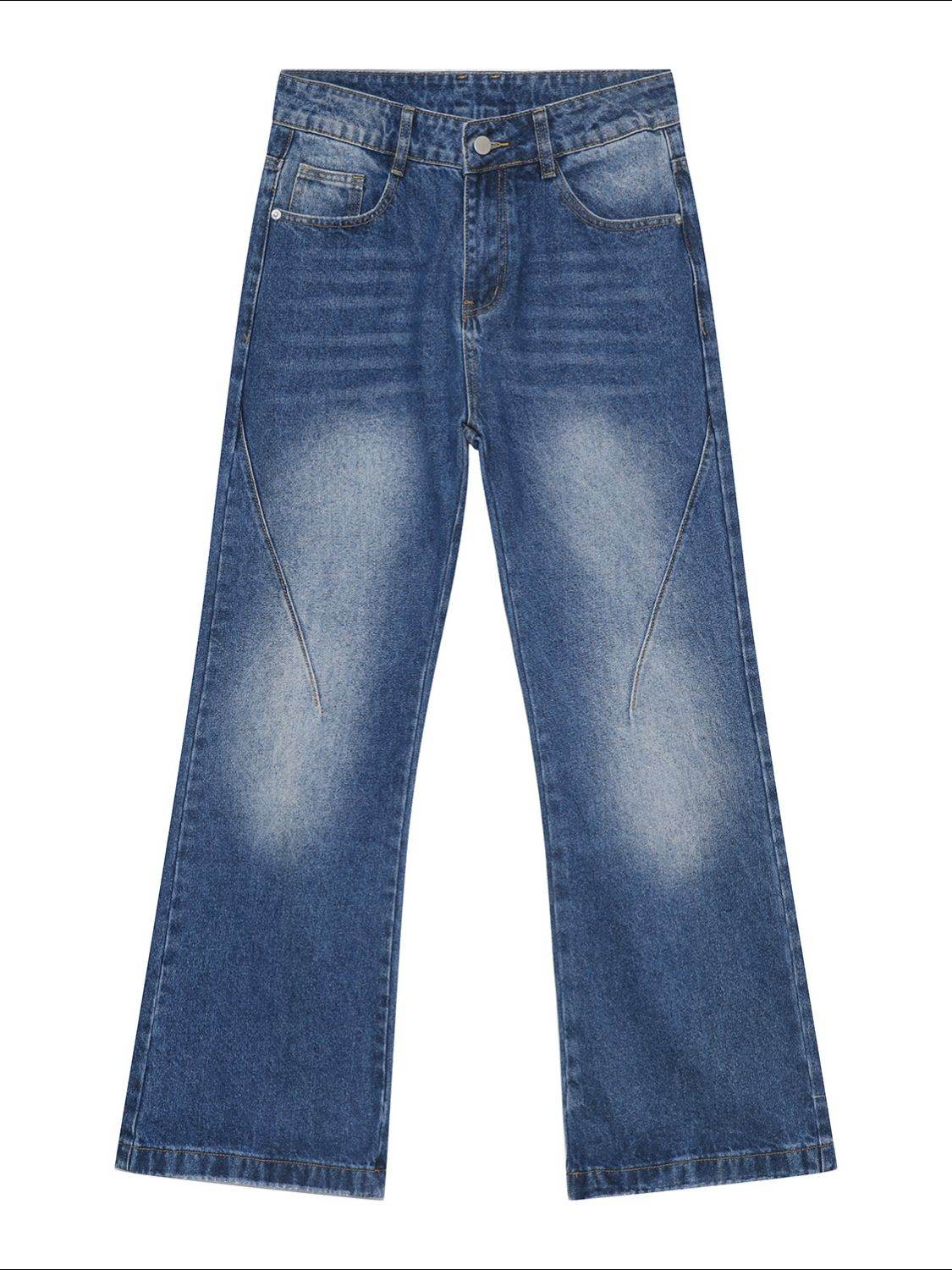 Men's Mid Rise Jeans with Pockets - Hovatok