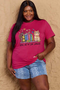 Simply Love Full Size BOOKS ARE MY LOVE LANGUAGE Graphic Cotton Tee - Hovatok