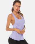 Full Size Scoop Neck Wide Strap Active Tank - Hovatok