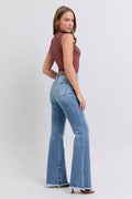 Judy Blue Full Size Raw Hem High Rise Bootcut Jeans - Hovatok