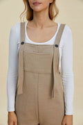 Double Take Full Size Texture Sleeveless Romper - Hovatok