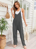 V-Neck Spaghetti Strap Jumpsuit - Hovatok