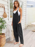 V-Neck Spaghetti Strap Jumpsuit - Hovatok