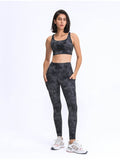 Millennia Wide Waistband Leggings with Pockets - Hovatok
