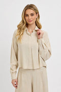 RISEN Button Down Long Sleeve Shirt - Hovatok