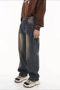 Wide Leg Men's Jeans with Pockets - Hovatok