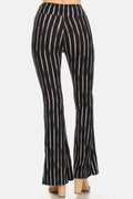 Leggings Depot Striped High Waist Flare Pants - Hovatok
