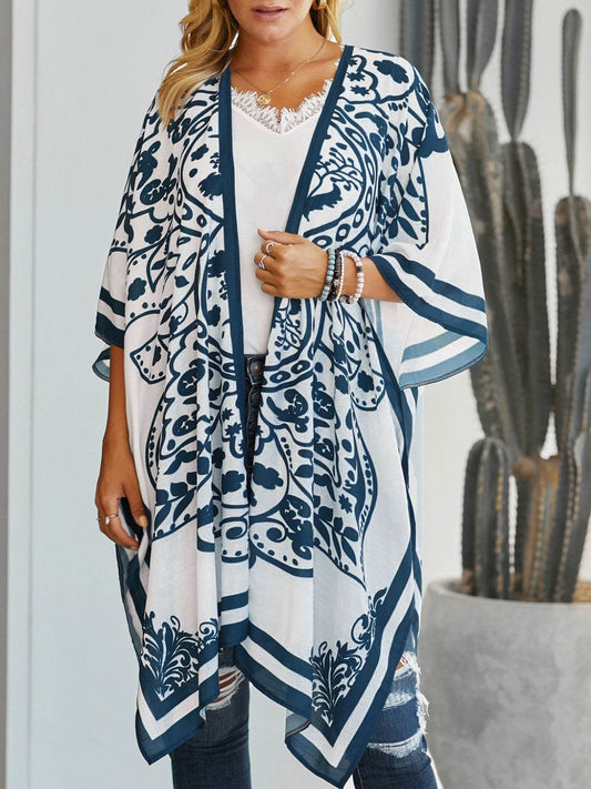 Printed Open Front Cover-Up - Hovatok