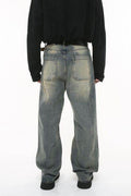 Wide Leg Men's Jeans with Pockets - Hovatok