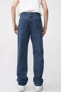 Men's Washed Straight Leg Jeans - Hovatok