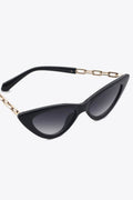 Chain Detail Cat-Eye Sunglasses - Hovatok