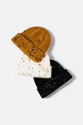 Confetti Rib-Knit Cuff Beanie - Hovatok
