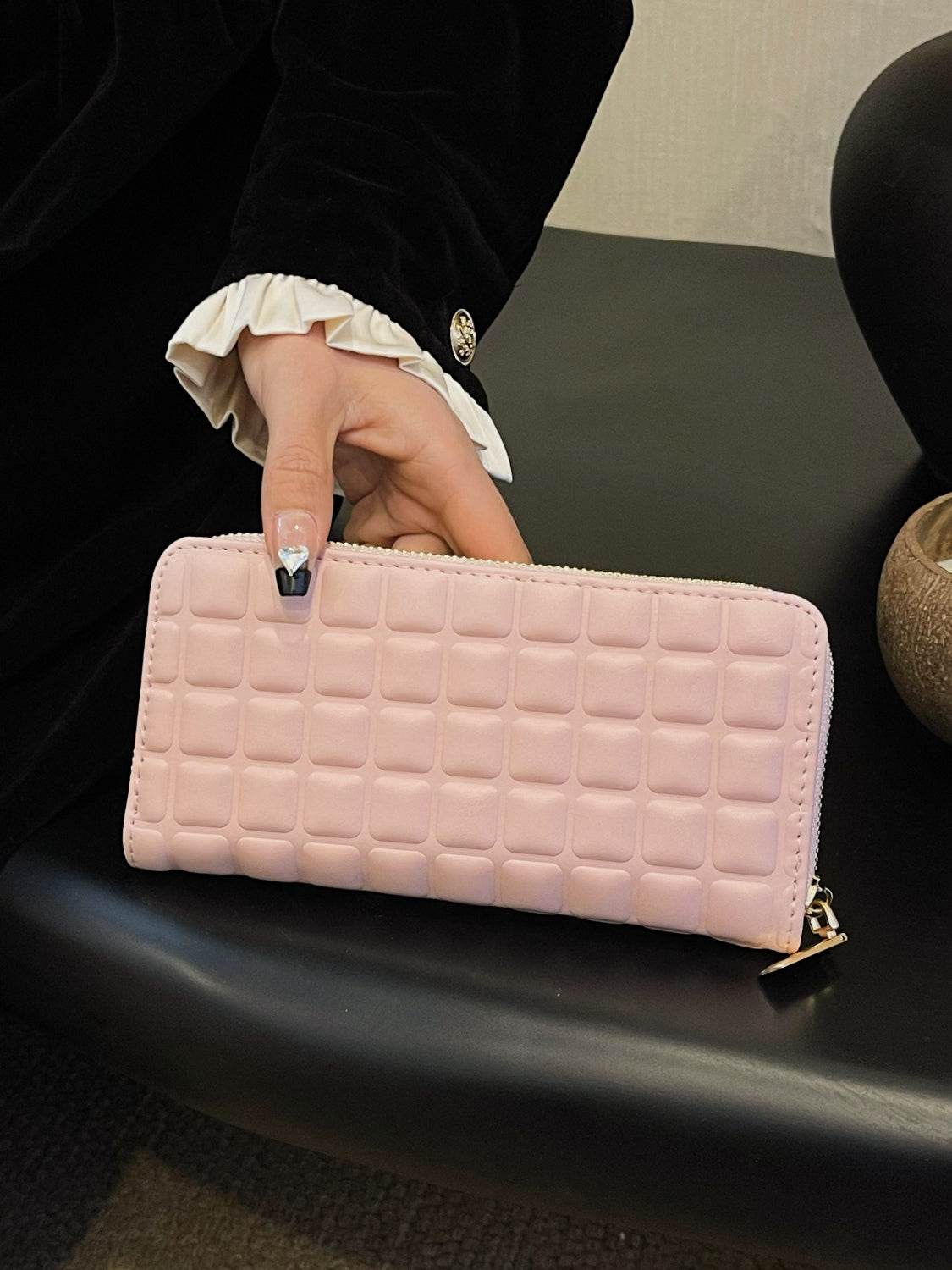 PU Leather Solid Color Wallet - Hovatok