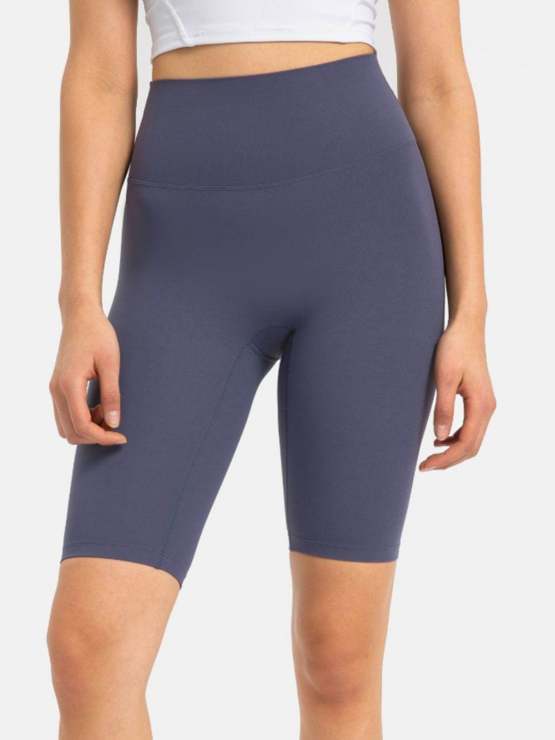 Millennia High Rise Wide Waistband Active Shorts - Hovatok