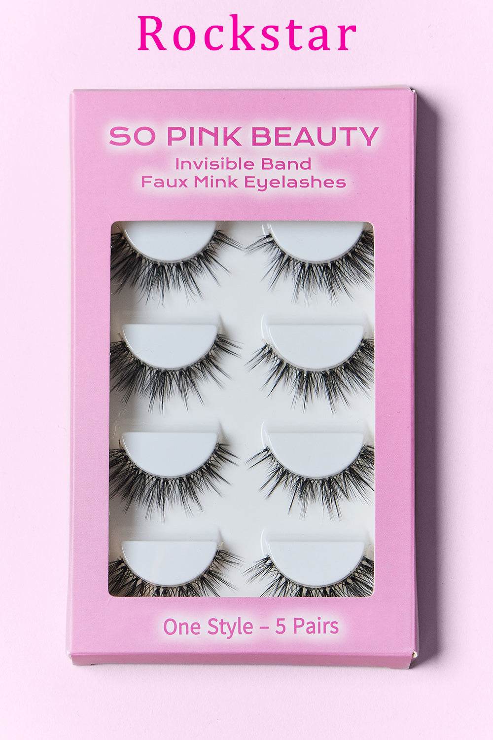 SO PINK BEAUTY Faux Mink Eyelashes 5 Pairs - Hovatok