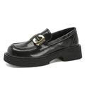 Round Toe Platform Loafers - Hovatok