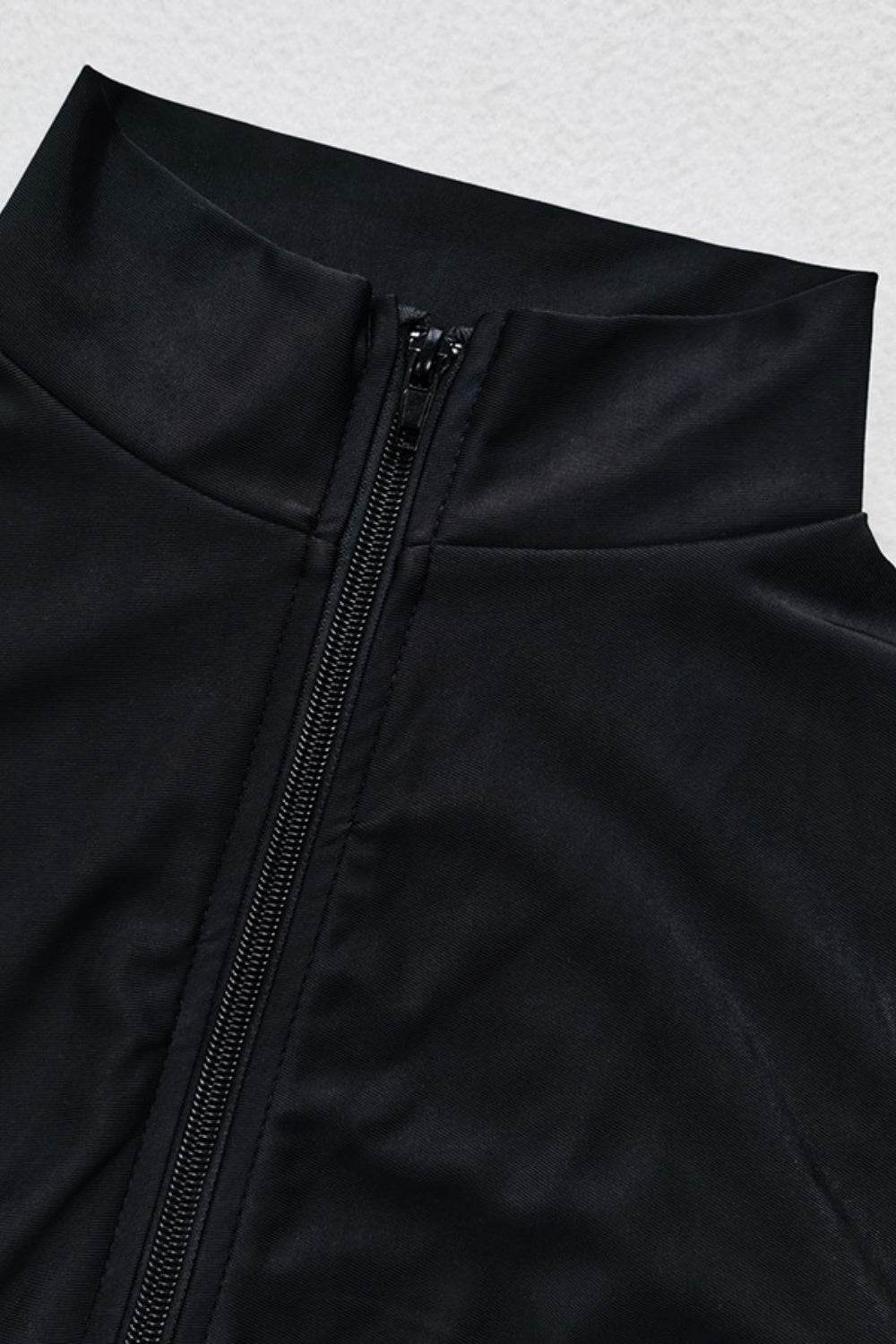 Zip Up Long Sleeve One-Piece Swimwear - Hovatok