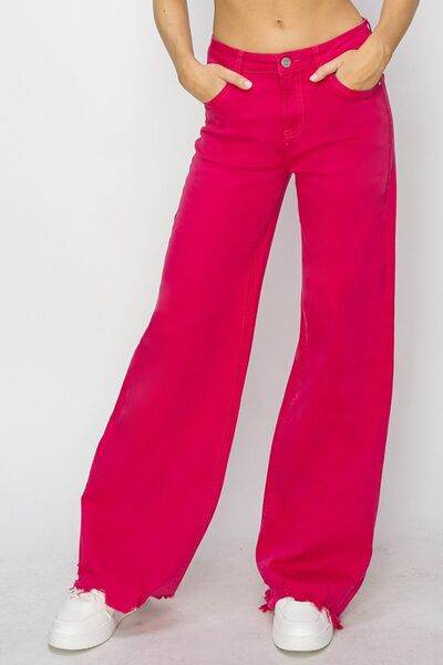 RISEN High Rise Wide Leg Jeans - Hovatok