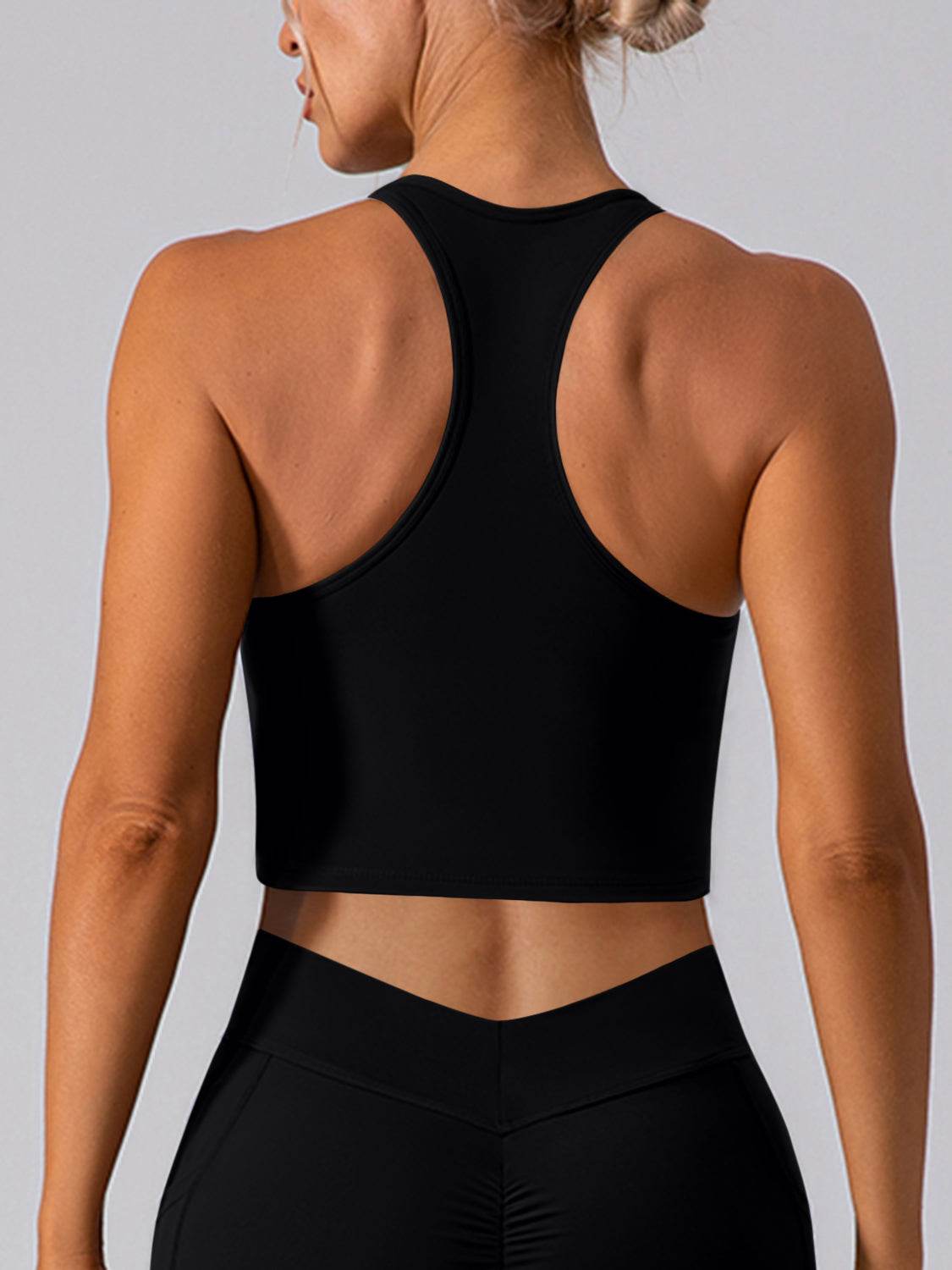 Square Neck Racerback Cropped Tank - Hovatok