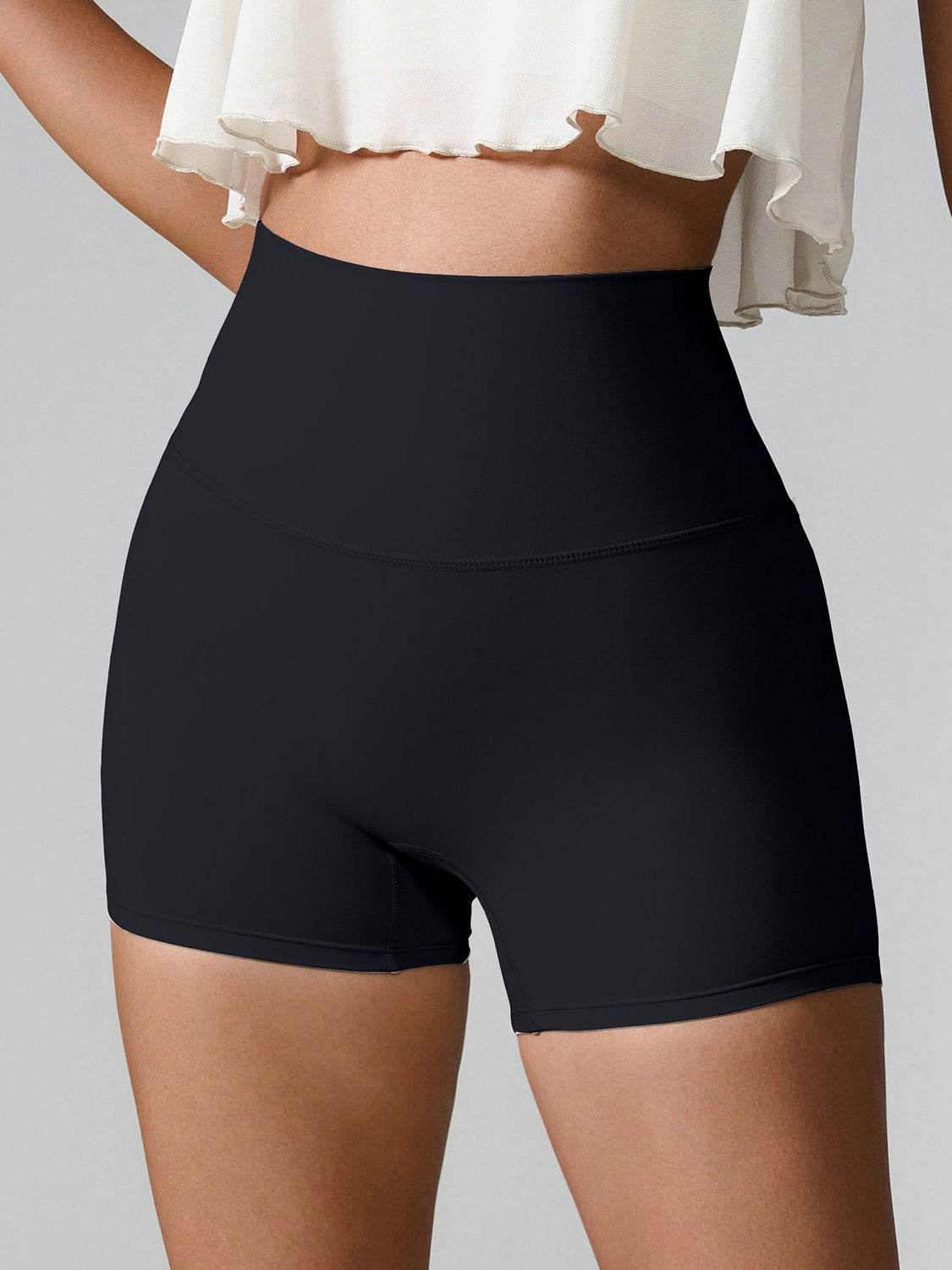High Waist Active Shorts - Hovatok