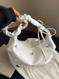Butterfly Ruched Strap Shoulder Bag - Hovatok