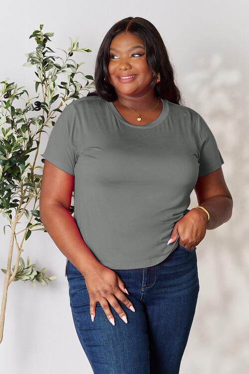 Basic Bae Full Size Round Neck Short Sleeve T-Shirt - Hovatok