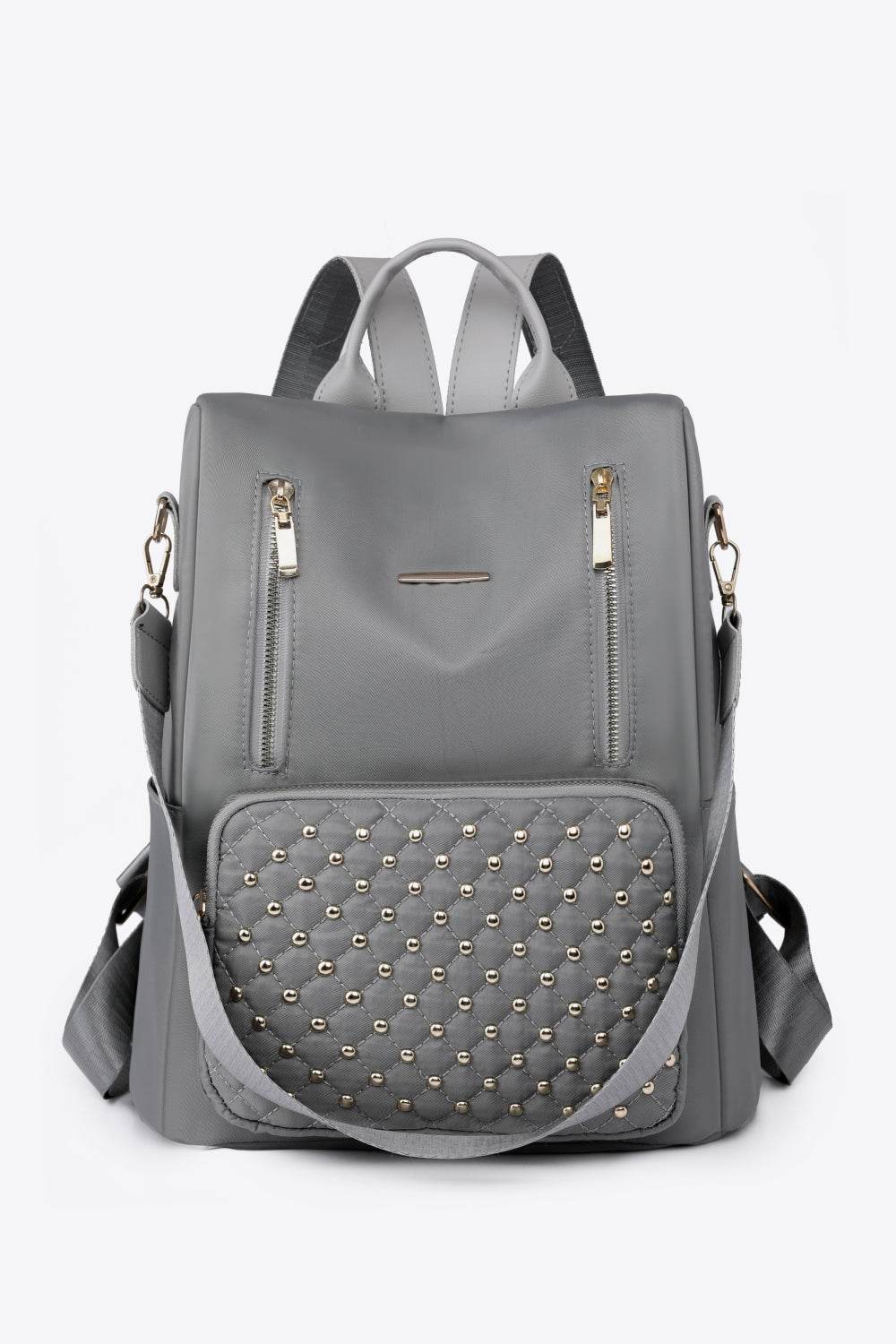 Zipper Pocket Beaded Backpack - Hovatok