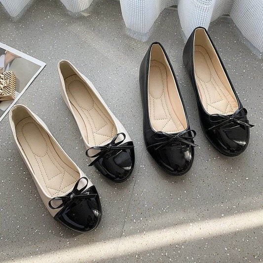 Round Toe Bow Flats - Hovatok