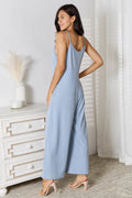 Basic Bae Full Size Spaghetti Strap V-Neck Jumpsuit - Hovatok