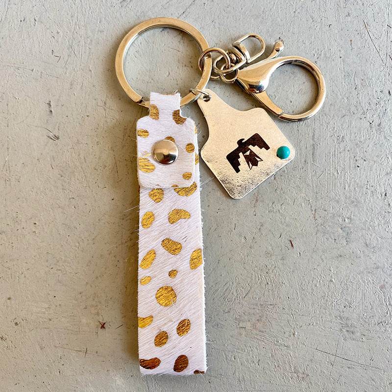 Genuine Leather Alloy Keychain - Hovatok