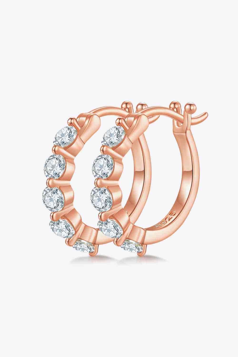 Adored 1 Carat Moissanite 925 Sterling Silver Earrings - Hovatok