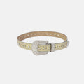 Rhinestone PU Leather Belt - Hovatok