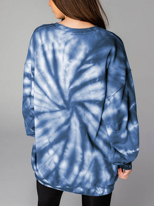 WEEKEND LOVER Graphic Tie-Dye Sweatshirt - Hovatok