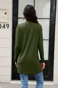 Basic Bae Full Size Open Front Long Sleeve Cardigan with Pockets - Hovatok