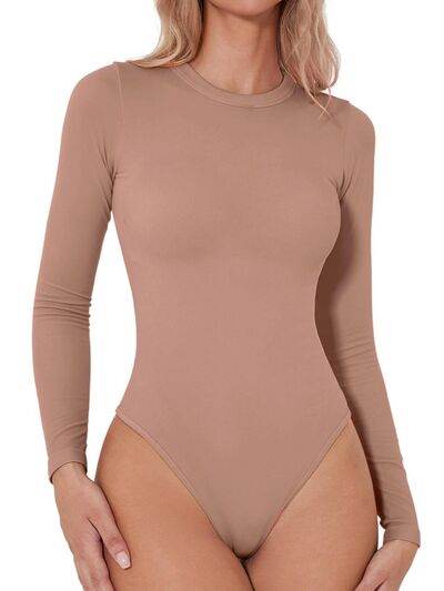 Round Neck Long Sleeve Bodysuit - Hovatok