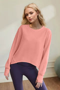 Basic Bae Air Scuba Round Neck Long Sleeve Sweatshirt - Hovatok