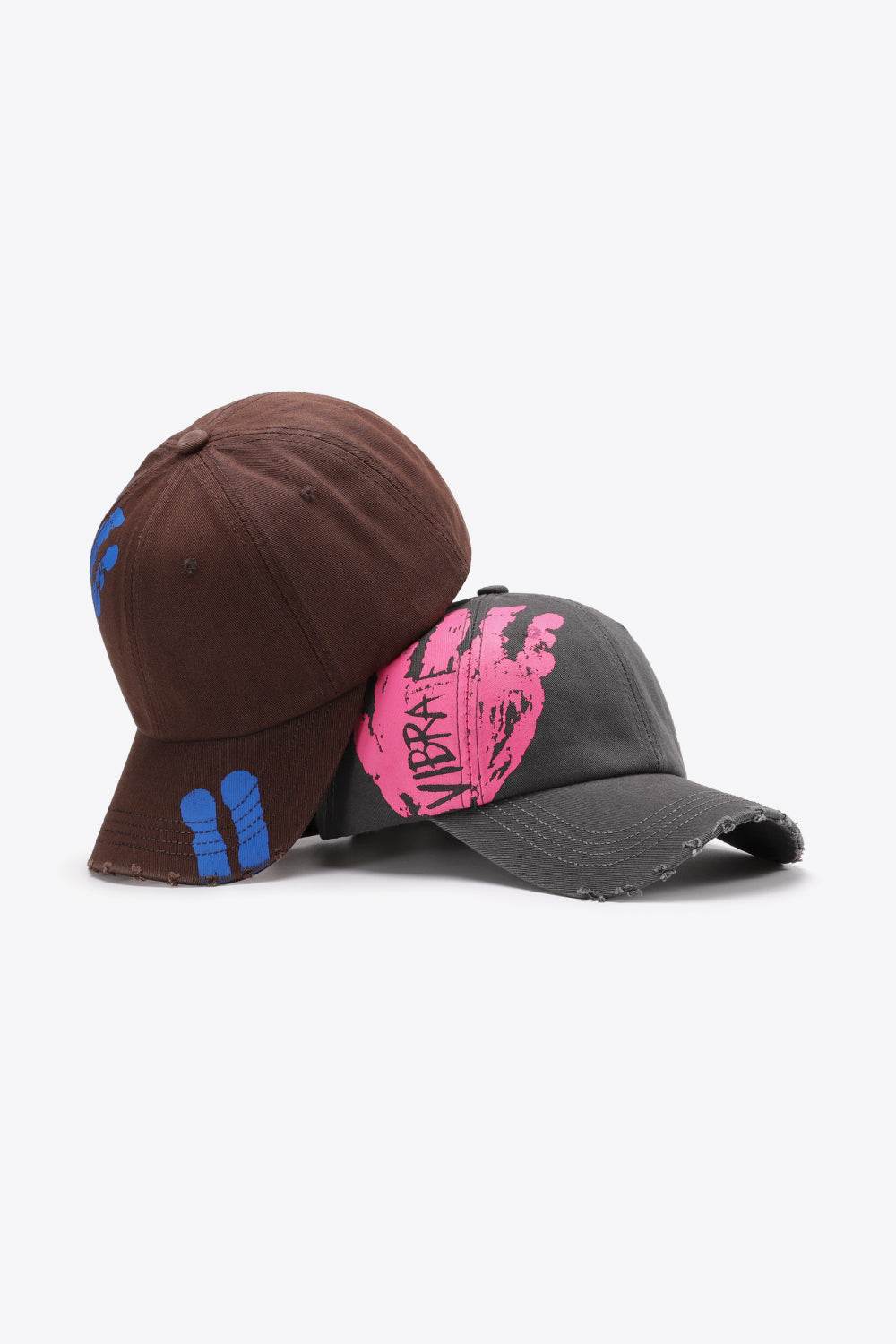 VIBRA Graphic Distressed Adjustable Baseball Cap - Hovatok
