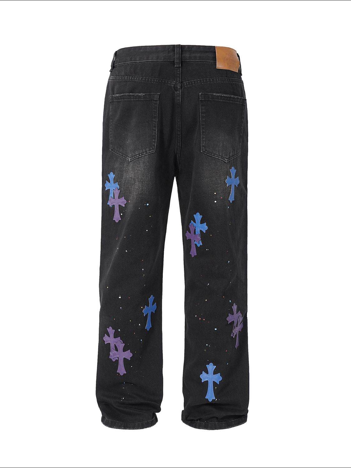 Men's Cross Wide Straight Jeans - Hovatok
