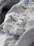 Men's Distressed Jeans with Pockets - Hovatok
