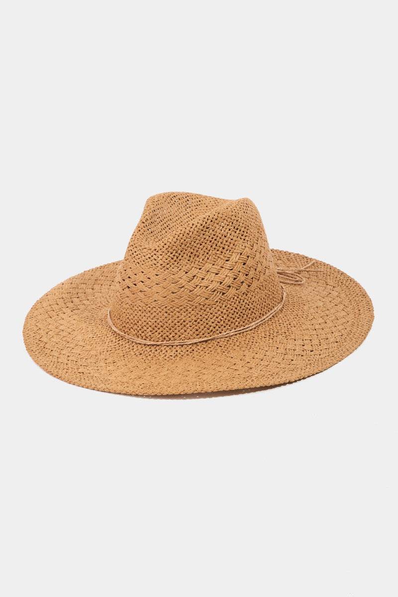 Fame Straw Braided Sun Hat - Hovatok