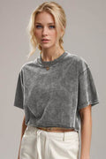 Basic Bae Round Neck Dropped Shoulder Short Sleeve T-Shirt - Hovatok