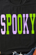 SPOOKY Round Neck Short Sleeve T-Shirt - Hovatok