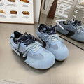 Lace Up Round Toe Flat Sneakers - Hovatok