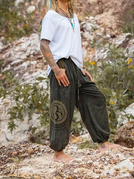 Men's Full Size Drawstring Jogger with Pockets Plus Size - Hovatok