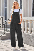 Lovelet Square Neck Wide Strap Overalls with Pockets - Hovatok