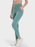 Millennia Pocketed High Waist Active Leggings - Hovatok